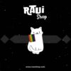 PIN GATO PRIDE BLANCO - Imagen 2