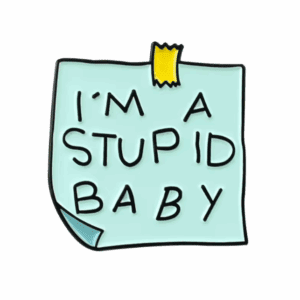 PIN NOTITA SIMPSONS I'M A STUPID BABY