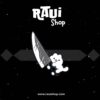 PIN GATO BLANCO CUCHILLO GIGANTE