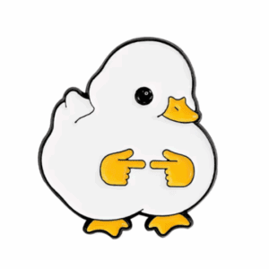 PIN PATO BLANCO SONROJADO