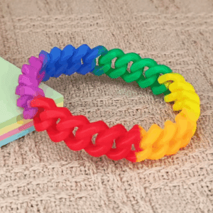 PULSERA DE GOMA PRIDE CADENA