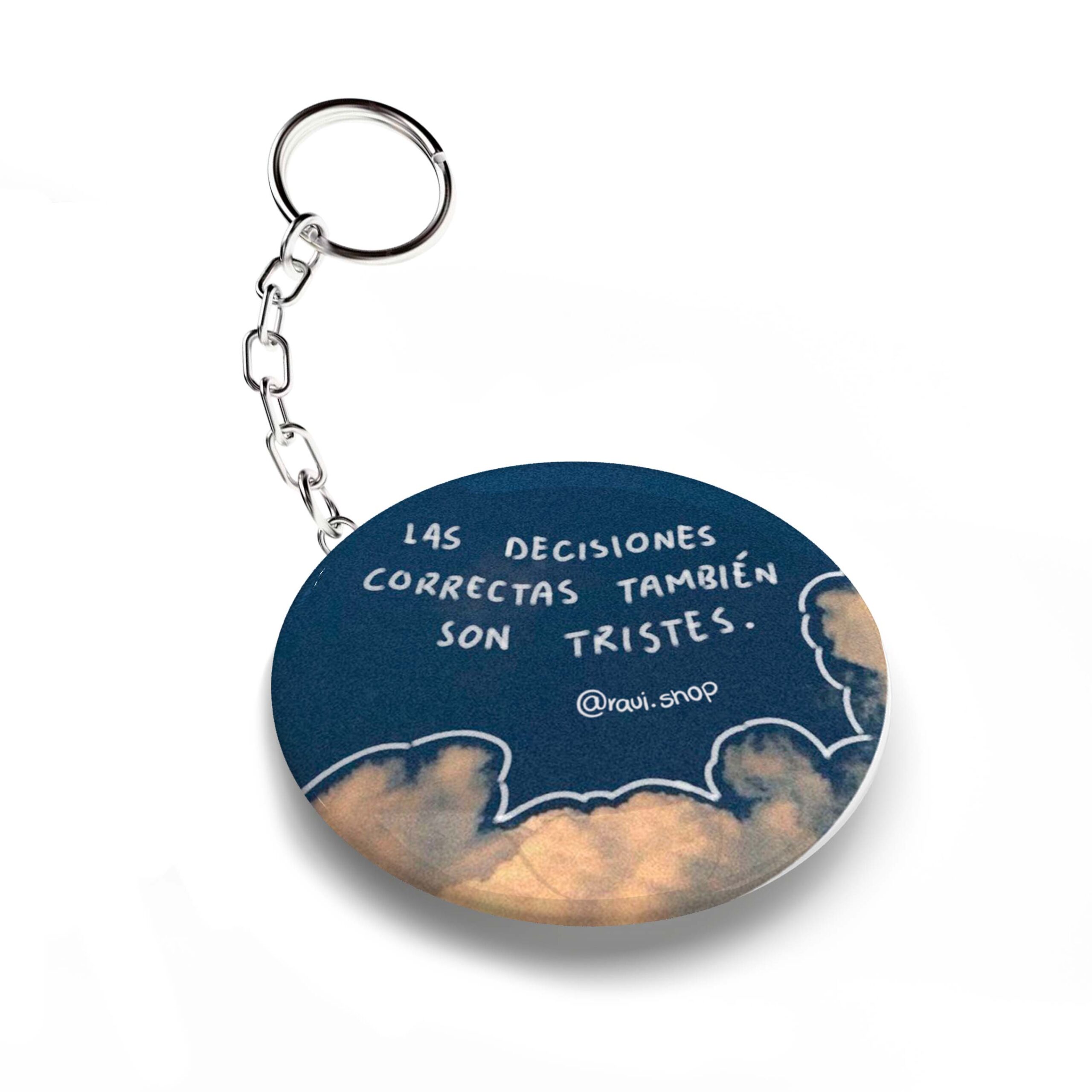 LLAVERO CHAPA LAS DECISIONES CORRECTAS