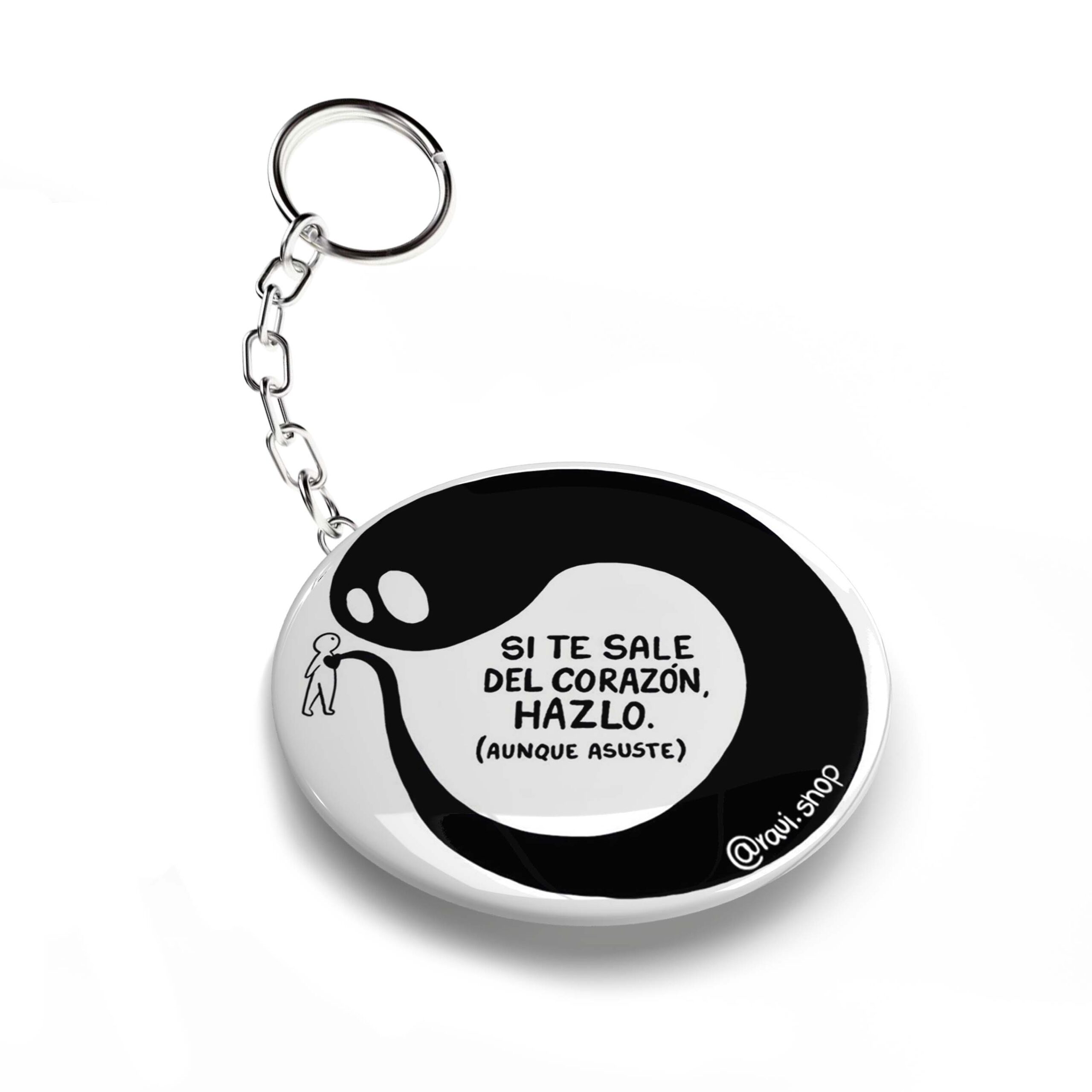 LLAVERO CHAPA SI SALE DEL CORAZÓN