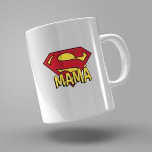 TAZA ESCUDO SÚPER MAMÁ