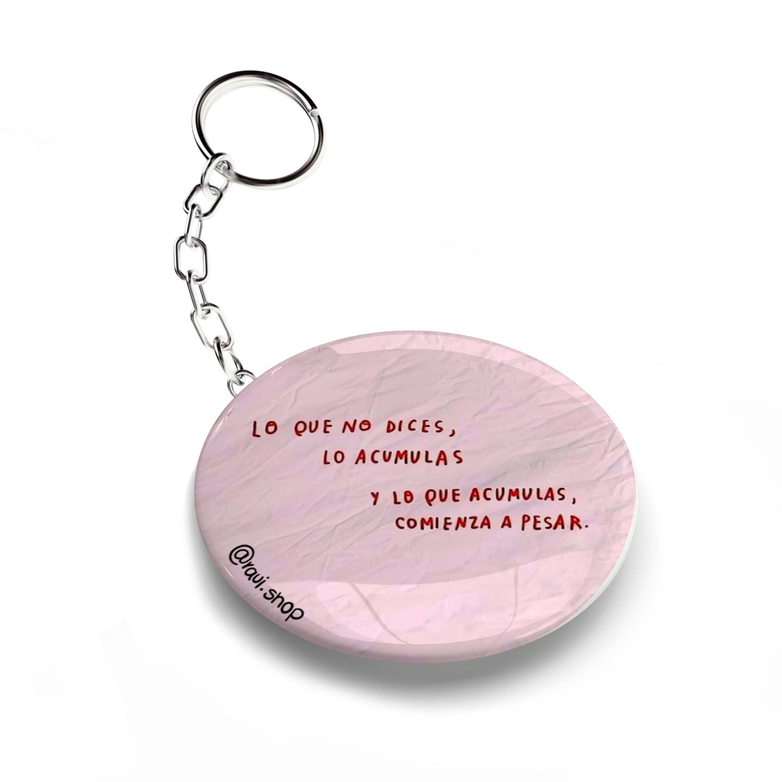 LLAVERO CHAPA LO QUE NO DICES