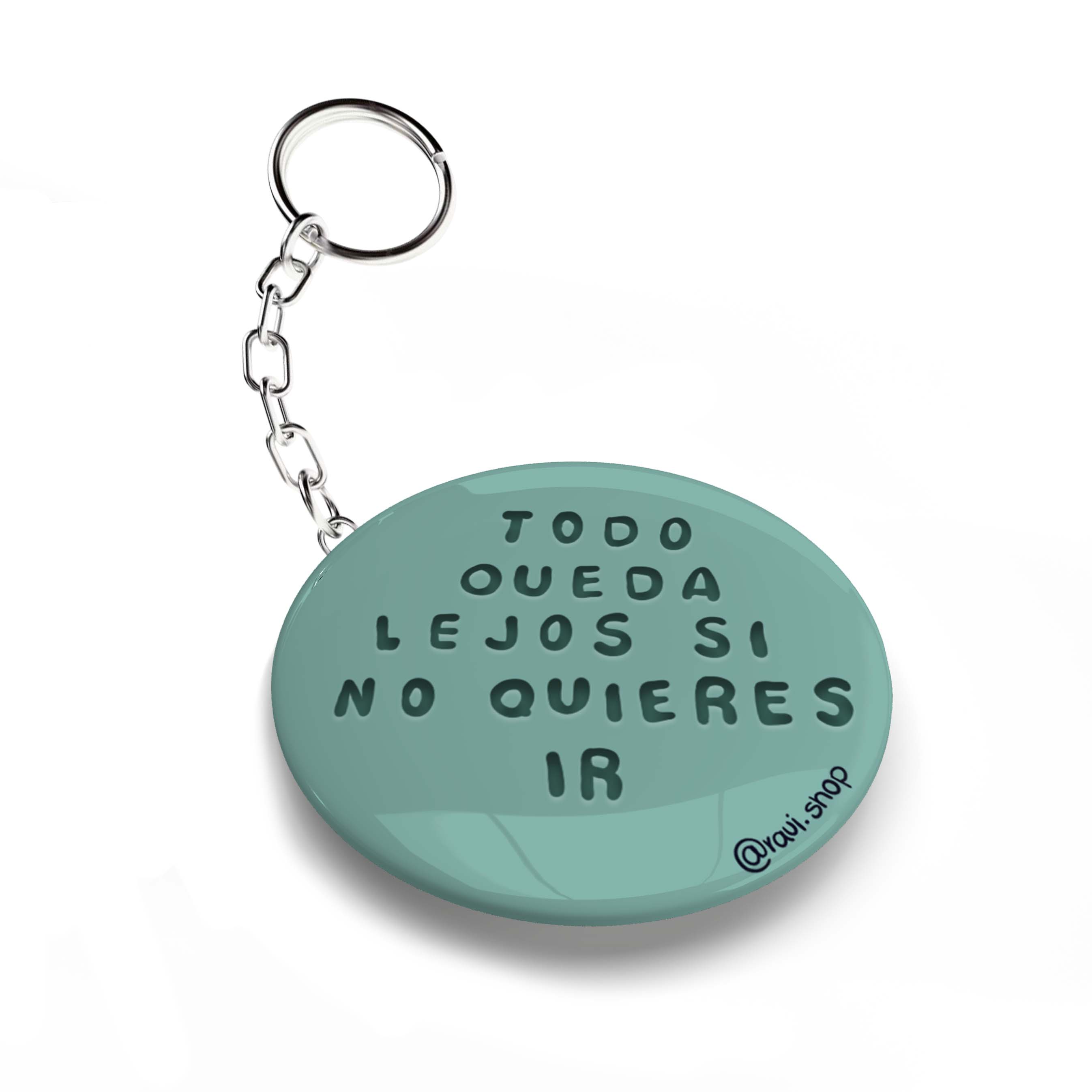 LLAVERO CHAPA SI NO QUIERES IR